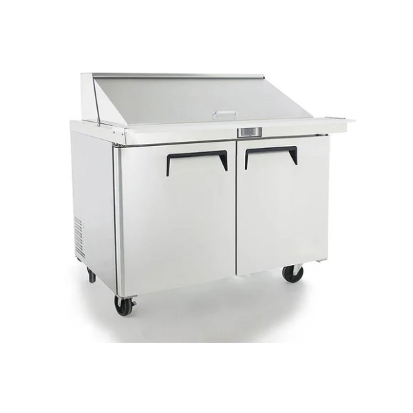 Mostrador refrigerado con ruedas para cocina profesional