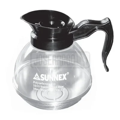 Jarra de café Sunnex con tapa negra