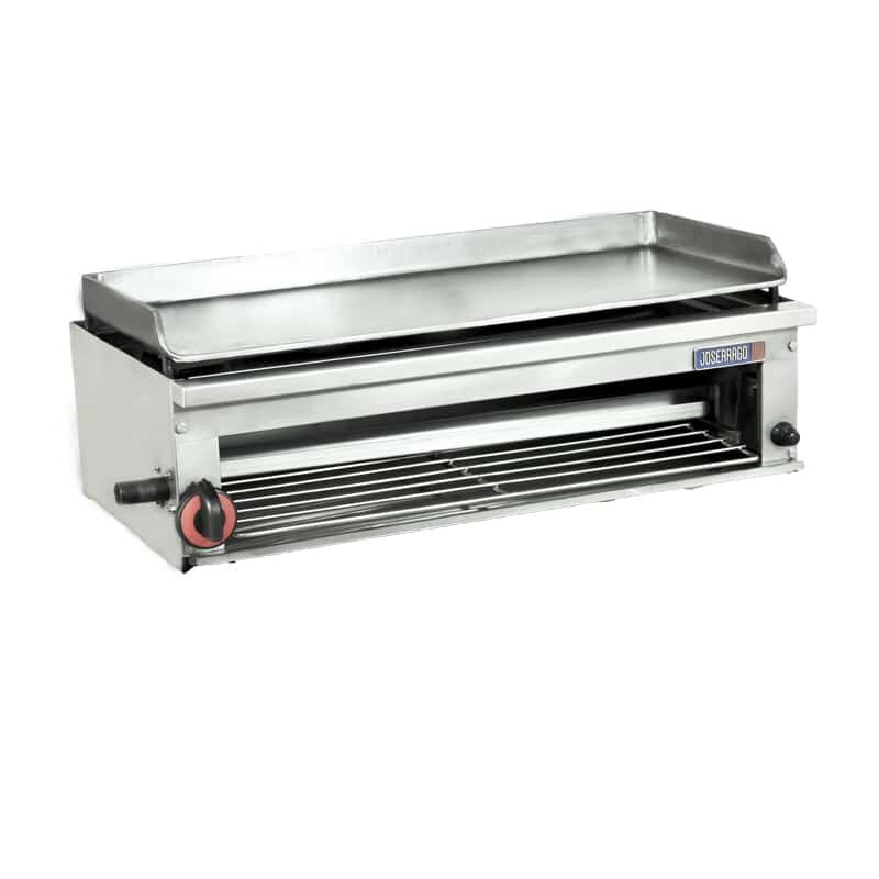 Asador giratorio de acero inoxidable profesional