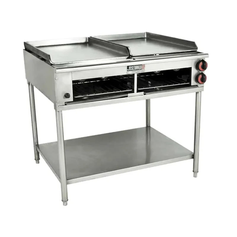 Parrilla industrial de acero inoxidable para cocina