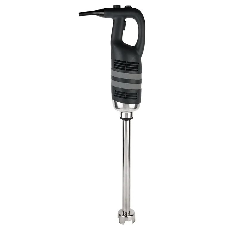 Batidora de mano industrial negra y metálica