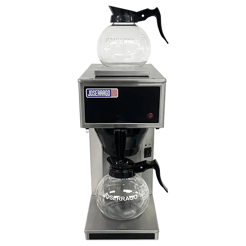 Cafetera eléctrica con dos jarras de vidrio