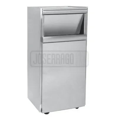 Máquina dispensadora de hielo metálica moderna