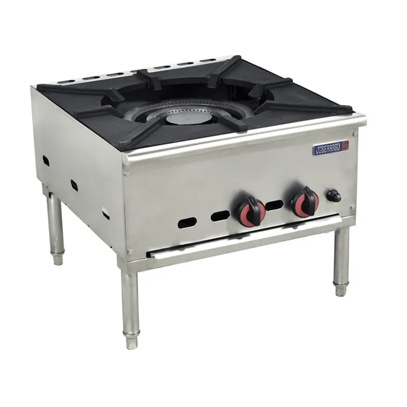 Fogón industrial de gas acero inoxidable.