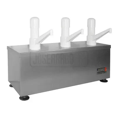 Dispensador de salsas industrial en acero inoxidable