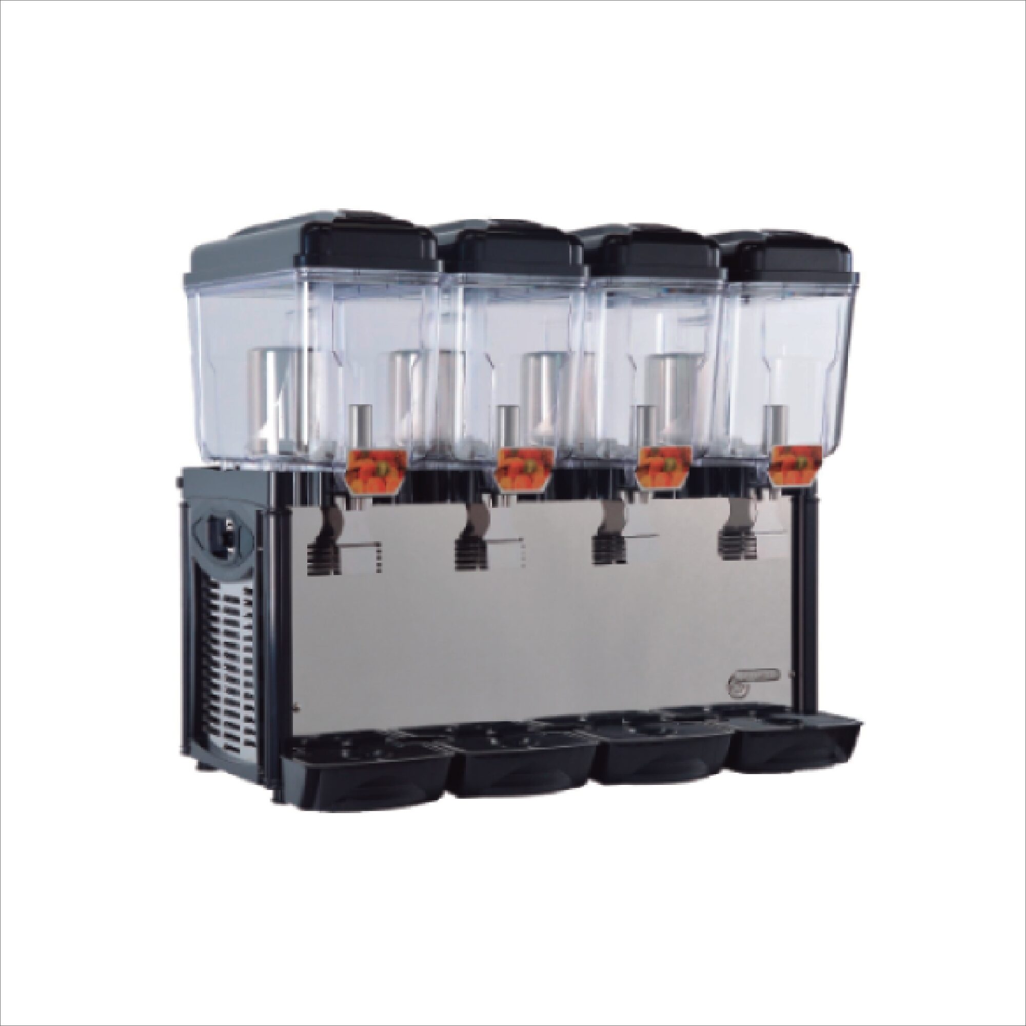 Dispenser de bebidas con cuatro compartimentos