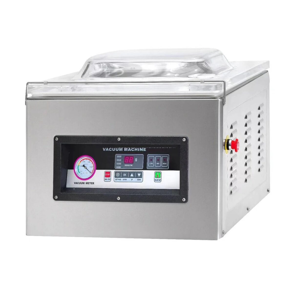 Máquina de vacío inoxidable con panel digital