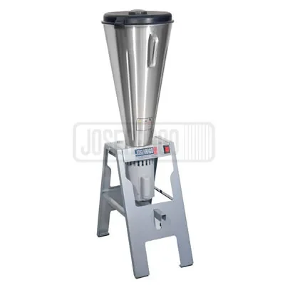 Picadora industrial de alimentos, acero inoxidable.