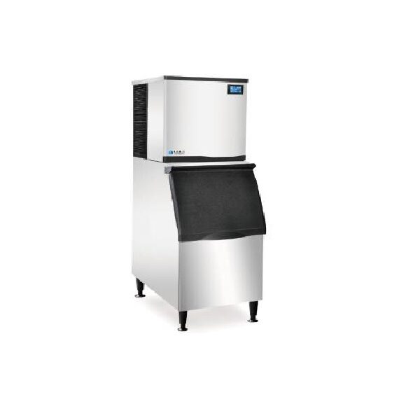 Máquina industrial para hacer hielo en cubos.