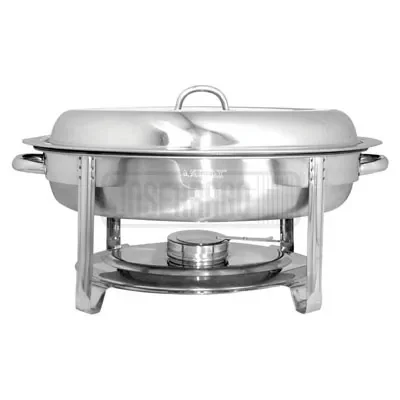 Chafing dish ovalado de acero inoxidable